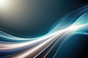 Wall Mural - futuristic abstract business background featuring smooth waves and dynamic lines