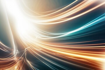 Wall Mural - vibrant abstract energy flow background with light waves and motion effects