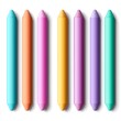 © padungsak - Colorful wax crayons arranged in a line, perfect for arts and crafts or children's creativity.