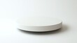 © BanklangArtshop - Minimalistic white round stage on a plain background for product showcasing or presentation.