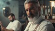 © Giorgi - mature man with gray beard in barber shop