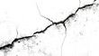 © akbar - Abstract cracked concrete texture on a transparent background. isolated background.
