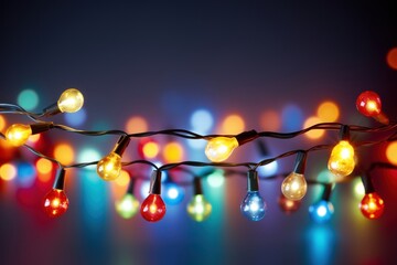 Canvas Print - Christmas lights.