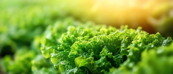 Poster - Futuristic hydroponic vertical farm with rows of green lettuce, hightech farming systems for maximum yield and freshness