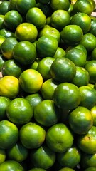 Canvas Print - Green fruit orange for background