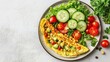 © Max Yamuna - Healthy homemade food Vegan chickpea omelet