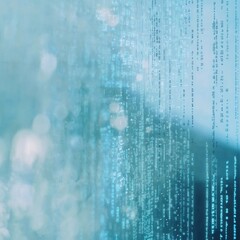 Fototapete - An abstract representation of data flow showcasing vibrant patterns and luminous elements in a technological environment