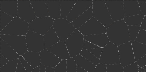 Abstract black broken stained-glass background with gray dots. geometric seamless pattern with 3d shapes Seamless pattern with abstract geometric line texture, gray on black background. 