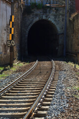 Poster - View of the railway tunnel.