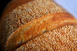 © Tymofii Ignatiev - Crust with sesame seeds of home baked bread