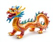 © ธิดาพร สูญราช - A vibrant dragon sculpture showcasing intricate details and colorful artistry.
