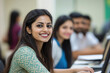© Neha - Indian bank employee helping an Indian couple to sign up for home loan arrangements