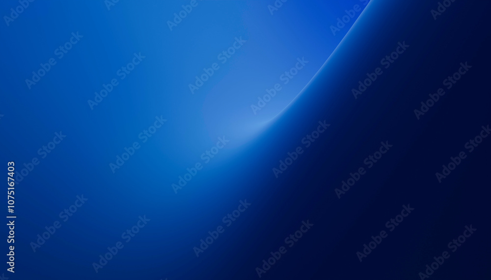 Gradient blue abstract background with a soft curve and smooth lighting ...