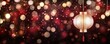 © ruslee - A festive scene featuring decorative lanterns with a blurred backdrop of colorful bokeh lights, creating a warm, celebratory atmosphere.