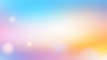 Poster - Elegant pastel gradient background in soft blue, pink, and yellow hues, perfect for creating a dreamy, high-resolution digital design or wallpaper. This hyper-realistic, detailed, and vibrant vector-s