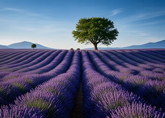 Wall Mural - lavender field region