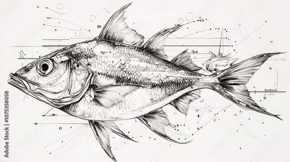 Ilustración de Stock Line art illustration featuring a composition of ...