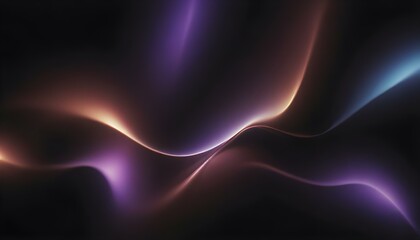 Wall Mural - light leak effect with cool purples and whites on a smooth black background create with ai