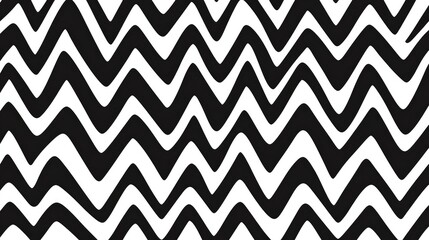 Zigzag pattern line art illustration