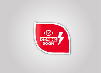 red flat sale banner for coming soon  banner and poster