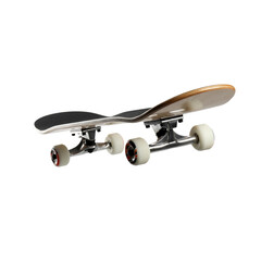 Wall Mural - One skateboard isolated on white. Sports equipment