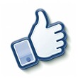 © Mykola - Like Thumb Up Icon. Facebook Like Button with Approval Symbol