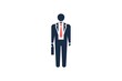 © Stock Gallery - Businessman Icon Logo Vector Symbol. Boss Icon