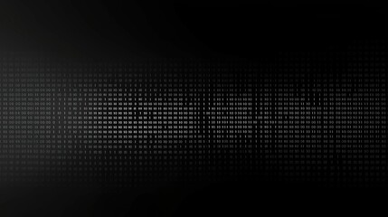 Minimalist binary code sequence on dark background