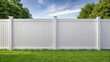 © Temteen - backyard privacy solution with white plastic fence