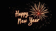 © STOCKIFY - Happy New Year writing with firework