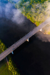 Wall Mural - bridge over river