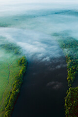 Wall Mural - aerial view of island