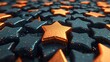 © Narongsag - 3D Gold Star Pattern with Glittering Texture