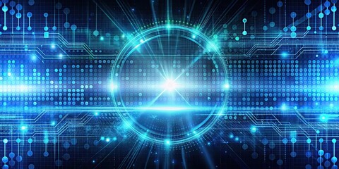 abstract technology background featuring digital binary code and futuristic elements, digital, abstr