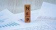 © Ipank - NFP words on wooden blocks. Business and financial concept.