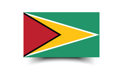 Wall Mural - Guyana flag official colors and proportion digital vector illustration