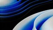 © designhunt - Abstract blue wavy gradient background with grain and noise texture for header poster banner backdrop design. Wavy abstract background of gradient of colors soft blue, black and white, 3D waves