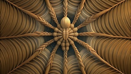 Abstract Spider with Braided Tendrils