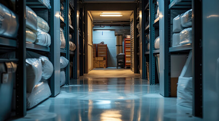 Aufkleber - A storage room, featuring a room dedicated to archiving documents.