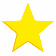 © FEEZAN ALI - flat yellow star vector on a white background