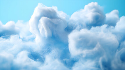 Wall Mural - Abstract Blue Cloud Background