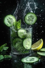 Poster - Cucumber and Lemon Infused Water