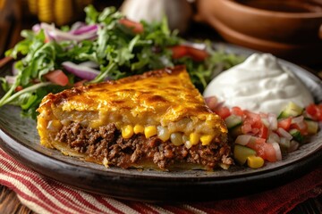 Sticker - Plate with Pie and Salad