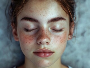 Poster - Woman with eyes closed