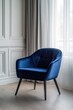 © Alexandr - Blue chair in front of window