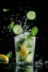 Poster - Fresh cucumber and mint infused water