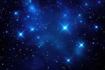 Wall Mural - night sky with stars shining