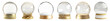 © Rawpixel.com - gold empty snow globe png cut out element set
