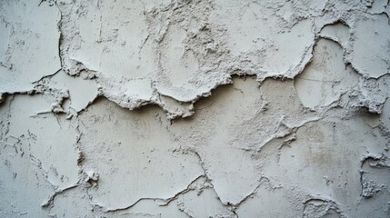 Wall Mural - Close-up detail photograph of a textured stucco wall, emphasizing the unique characteristics of the mortar, with ample copy space for design or editorial use.