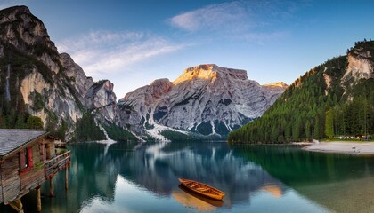  lake in the mountain
